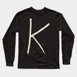 Hand Drawn Letter K Long Sleeve T-Shirt